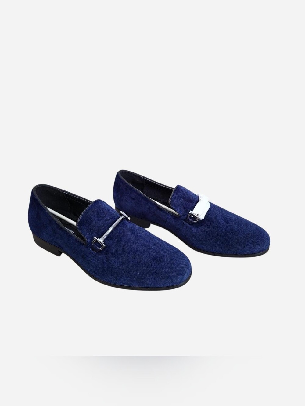 navy 'smokey blue' suede loafers from I•N•C